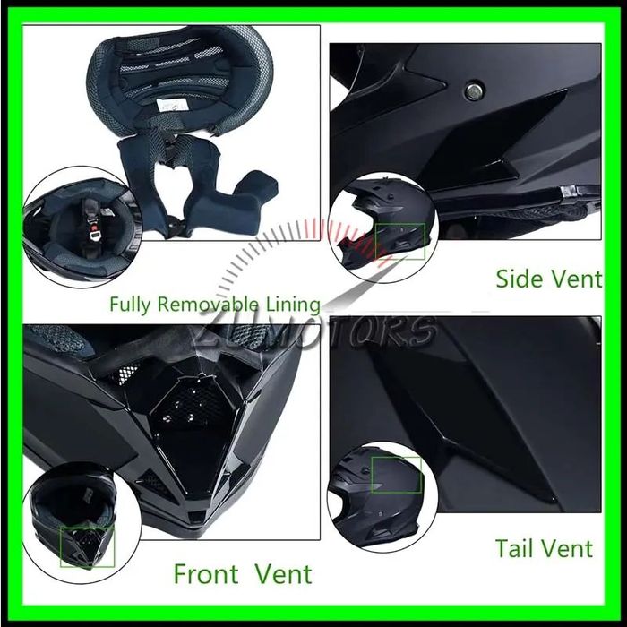 Casca Moto Atv Cross Enduro Downhill - WLT - M / L / XL