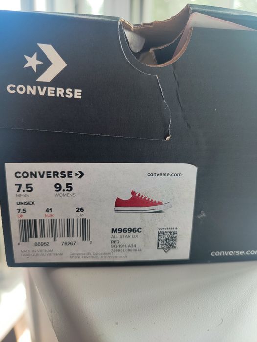 Кеды Converse, оригинал, красные