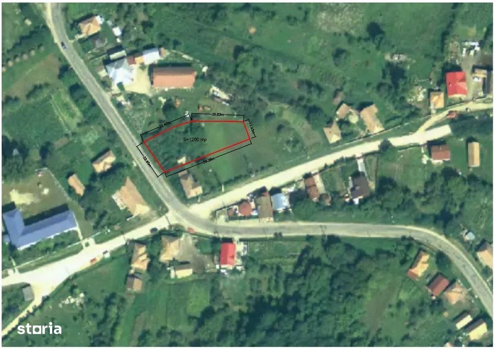 Teren de vanzare 1200mp parcela cu livada de 800 mp zona Deusu