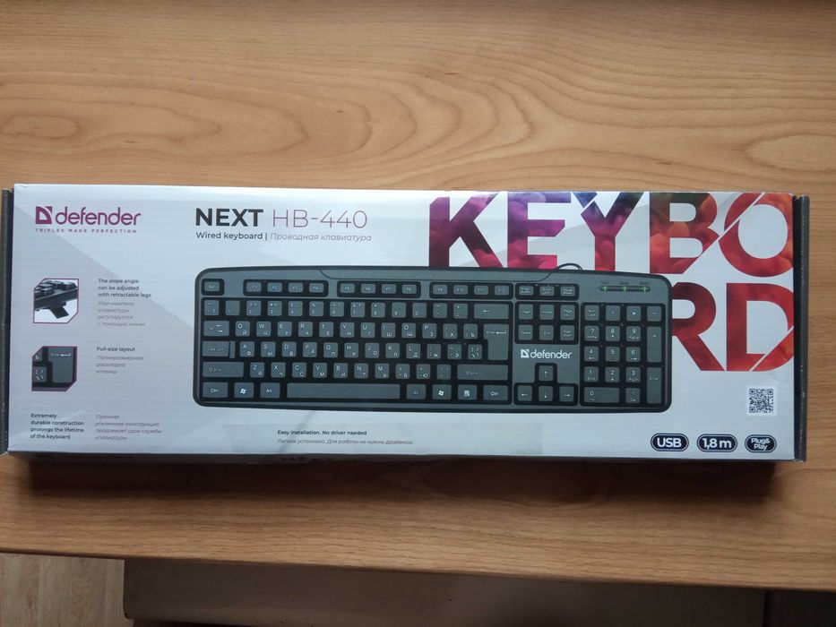 Продам новую проводную клавиатуру USB «Defender» next HB-440