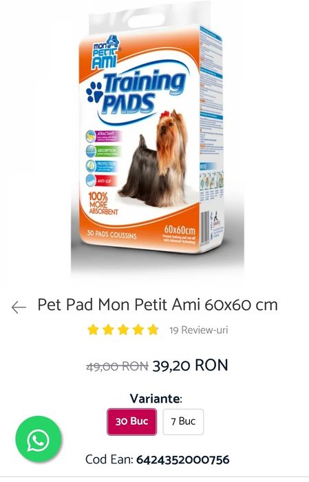 Pleduri absorbante pt.câini