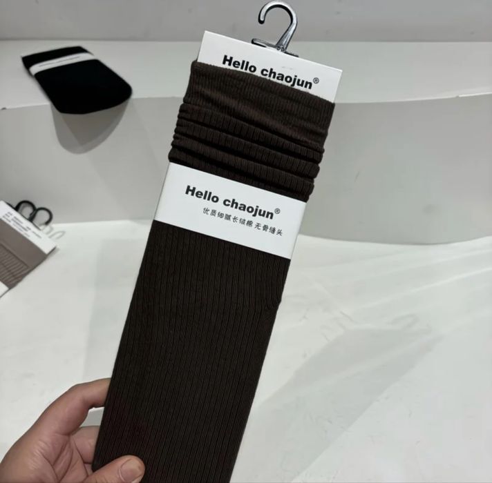 Женские носочки в рубчик