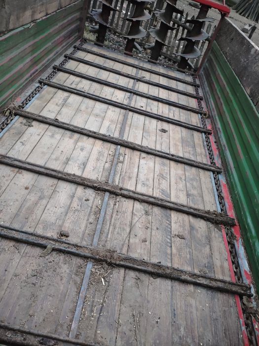 Mig de gunoi 6 t, remorca împrăștiat bălegar, gunoiera