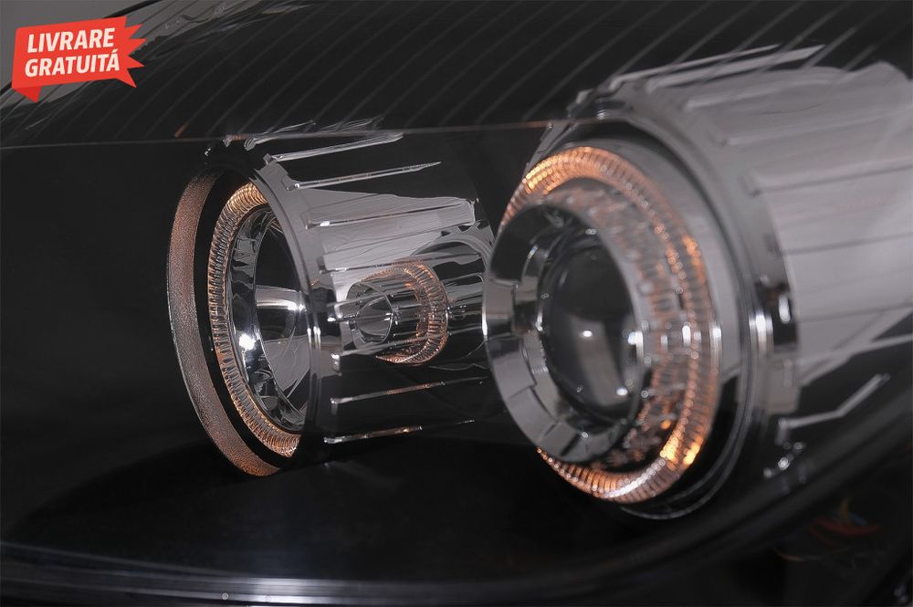 Faruri Opel Astra H (03.2004-2009) Angel Eyes Negru