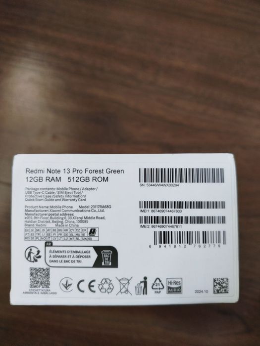 Redmi 13 pro 512/12+6=18