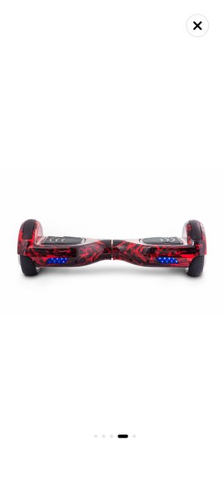 Hoverboard Original HoverWheel® flacara edition ,Scuter electric ,roti 6.5 inch, geanta de transport cadou , telecomanda wireless,lumini led