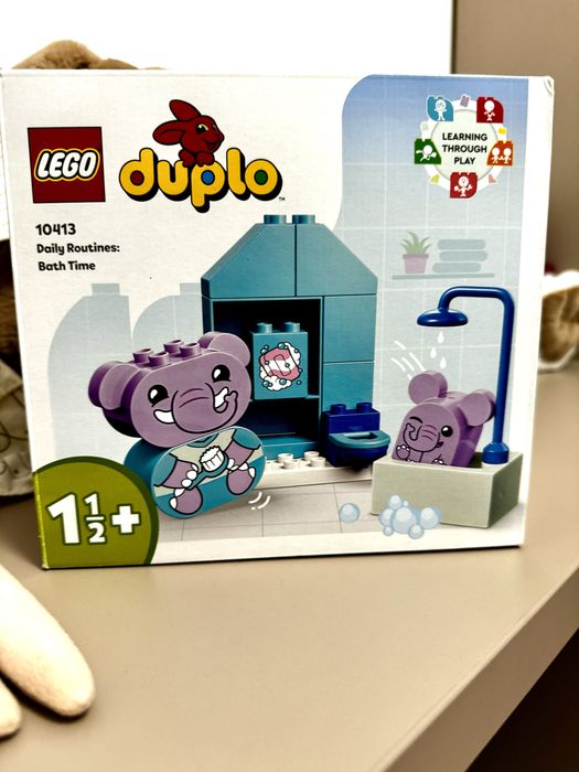 Lego duplo copii elsa, caluti, elefanti