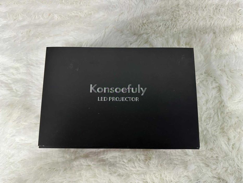 проектор Konsoefuly 200 инча, full hd 1080P, 15000 Lux, ±30° Keystone