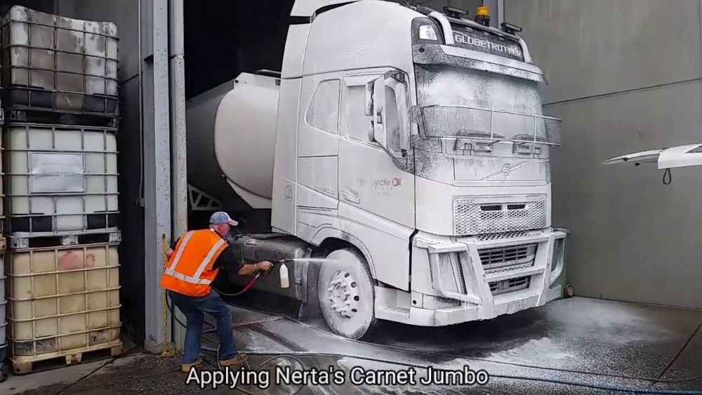 Spuma activa 1L+80L apa.22 kg-BIO. Spuma activa prelate+camioane.