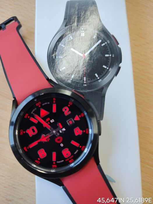 Ceas Samsung Galaxy Watch 4 classic 46 mm și curea Two tone Sport Band M/L