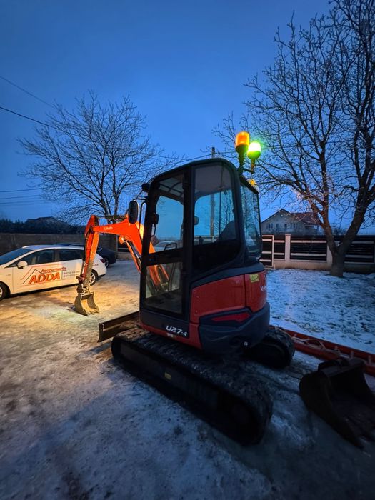 Mini excavator 3t Kubota u27-4 (Cat, bobcat, takeuchi, walker neuson)
