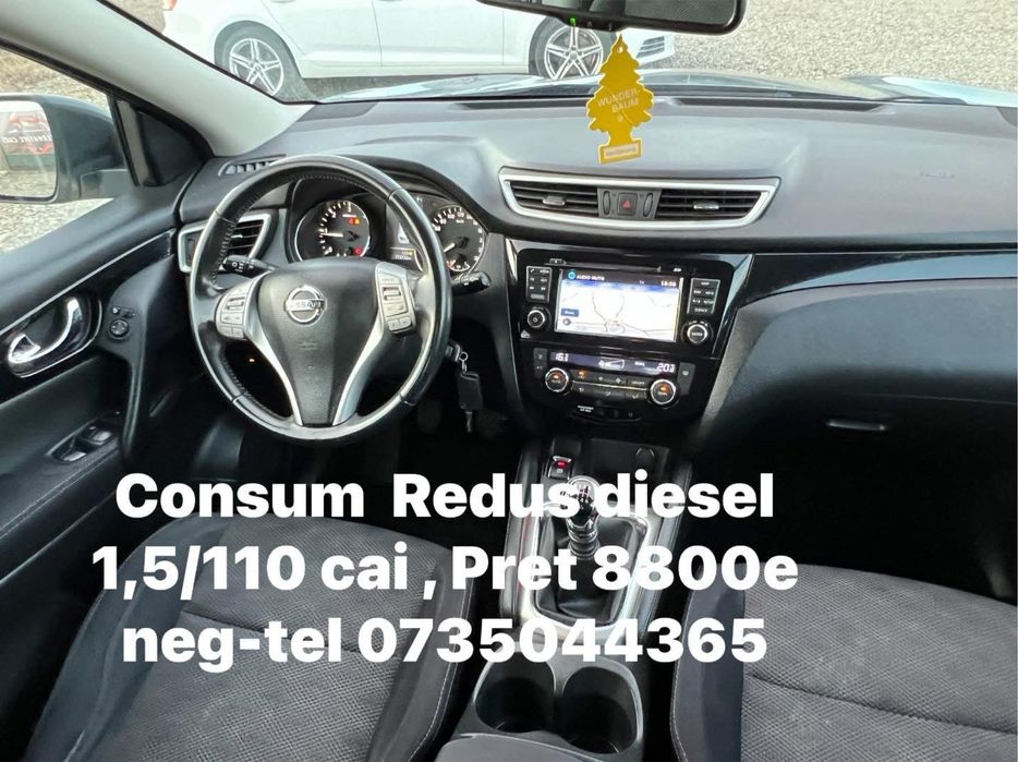 Nissan Qasqai 2015, Diesel 1,5,110 cai,Conecta,Fara AD-BLUE