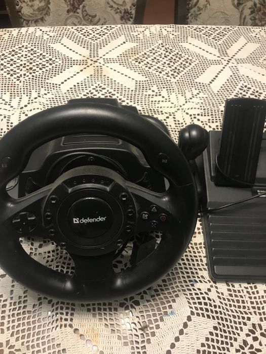 Педали и руль игровые Defender