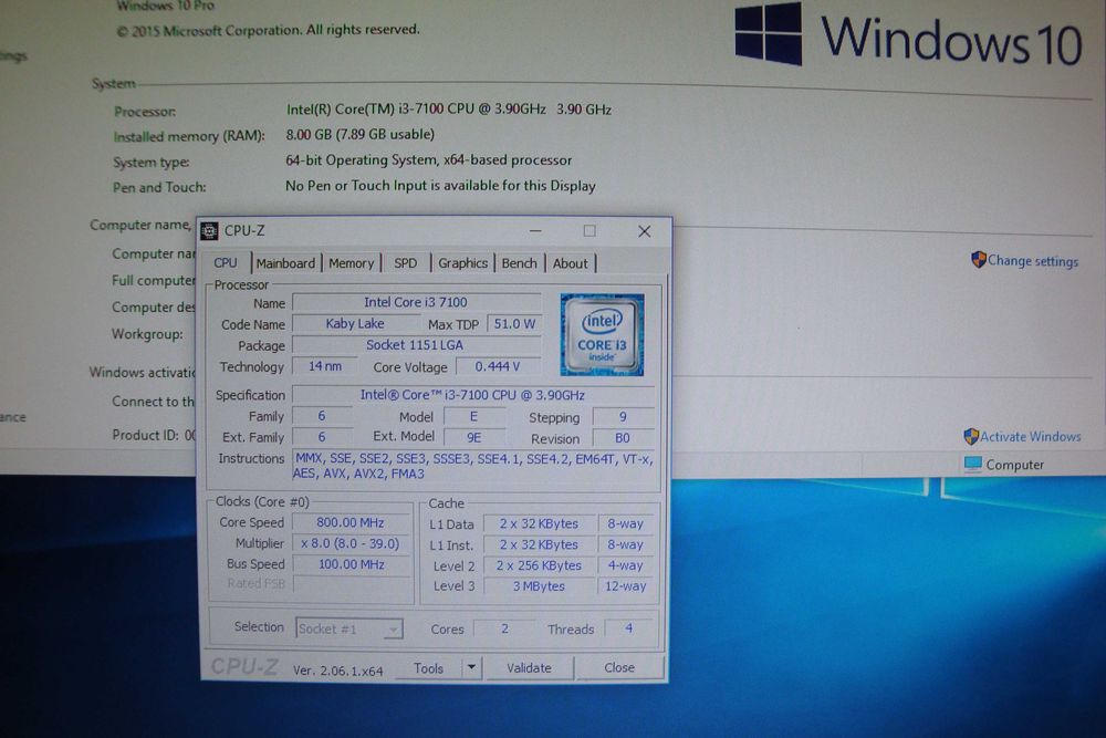 Procesor intel core i3 7100 3.9 Ghz KabyLake LGA 1151 nou