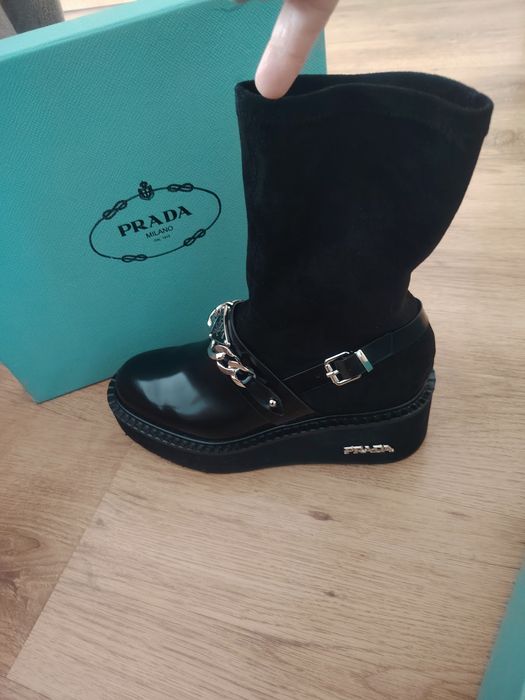Ghete PRADA, negre