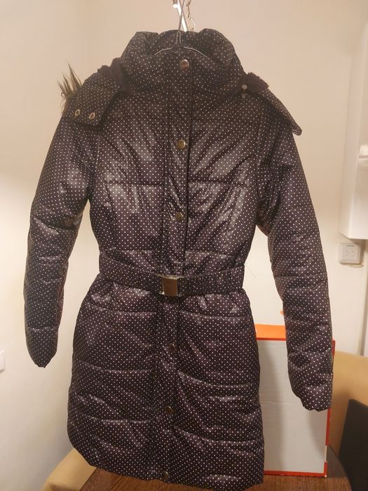 Geaca groasa iarnă/Palton,fis impermeabil,140-146cm/10-12ani, fete-UT