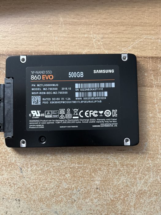 SSD SATA 3 Samsung 860 EVO 500GB