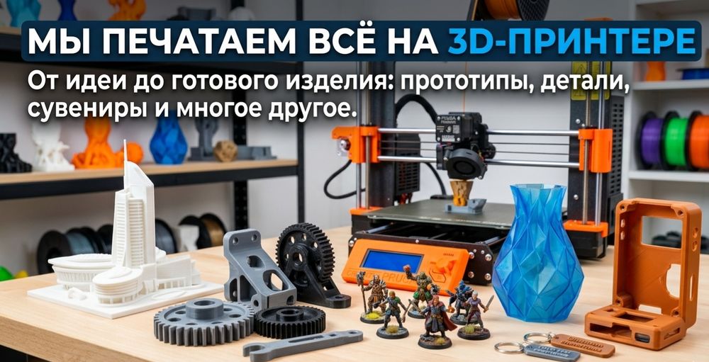 Печать всего на 3Д принтере