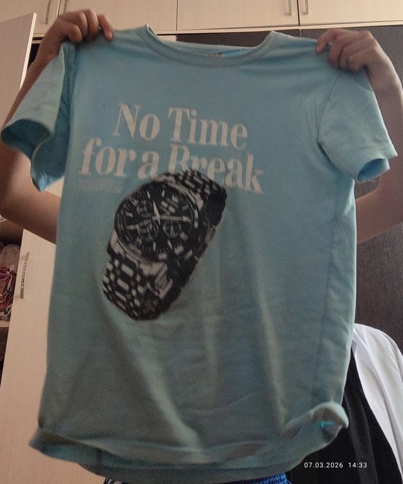 Футболка синий свет