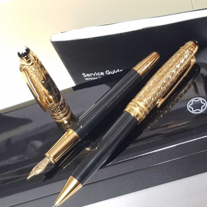 Set pix si stilou Montblanc Ed 80 de zile în jurul pământului Elephant