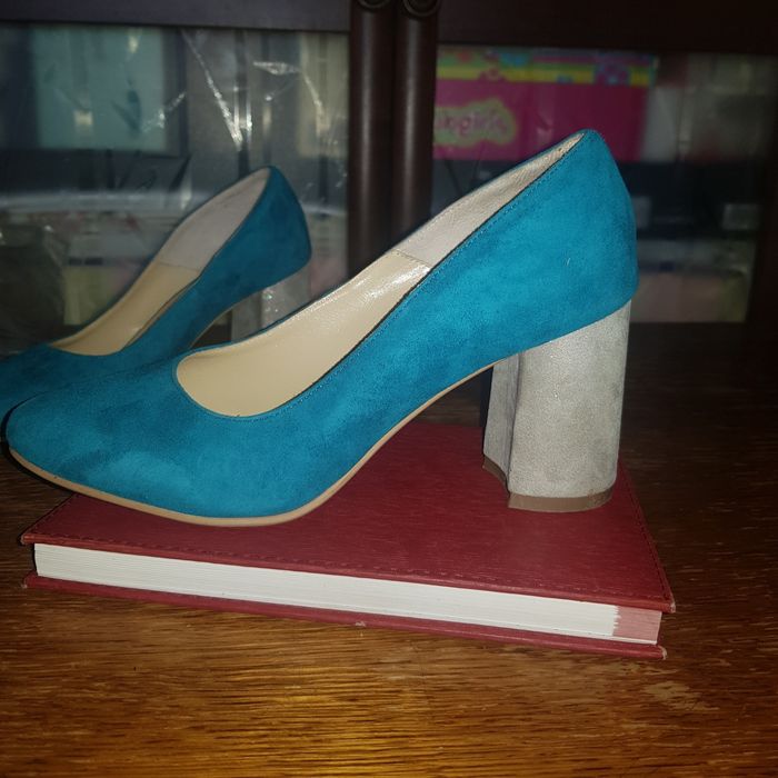 Pantofi piele întoarsă naturală