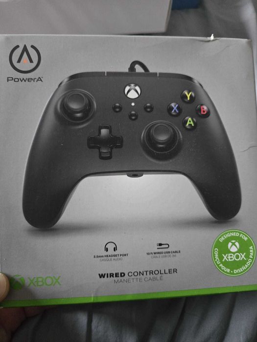 Controller PowerA, cu fir, pentru XBOX series X/ S si PC, negru - USB