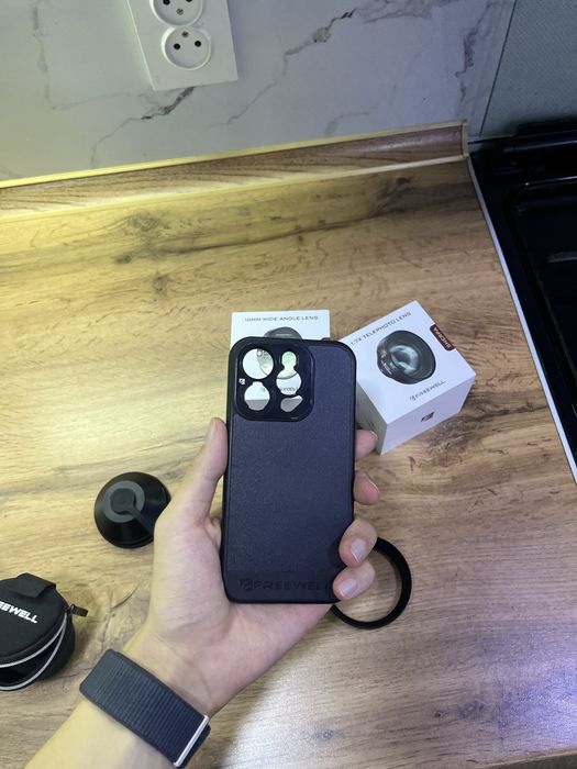 Линзы/обьектив и чехол freewell на iphone 15pro
