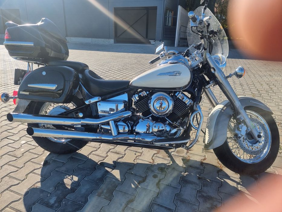 Yamaha Dragstar 650-permis A2-ITP 2027 noiembrie ..cauciucuri Metzeler