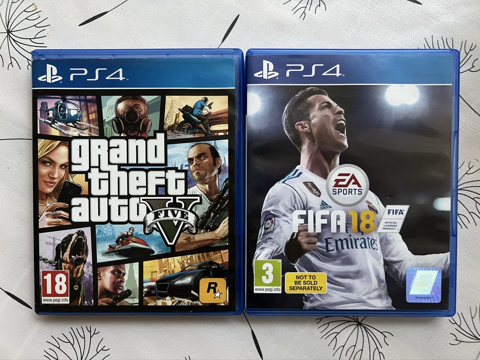 Игри за PS4 (GTA V, FIFA 18)