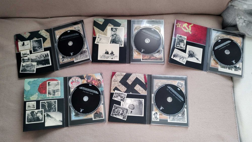 Colectie unica de 5 DVD uri WW2 Battlefield originale Engleza