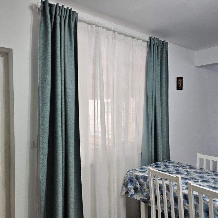 Perdele albe 142x250cm 6buc