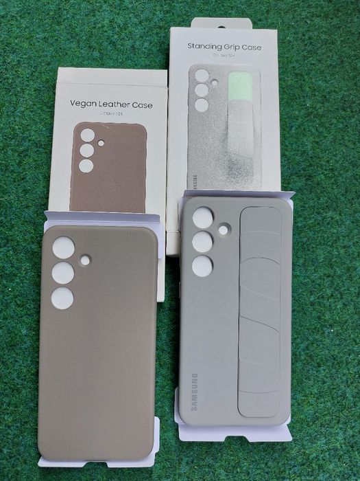 Кейс калъф гръб Standing Grip and Leather case за Samsung Galaxy S24