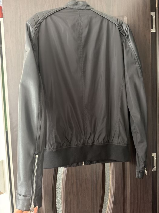 Мъжко  яке с кожа  Guess