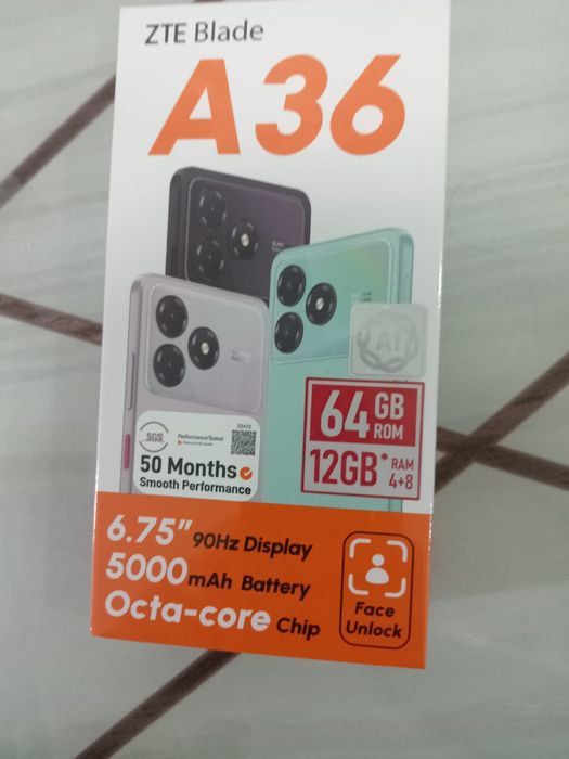 Прожам ZTE A36, абсолютно новый