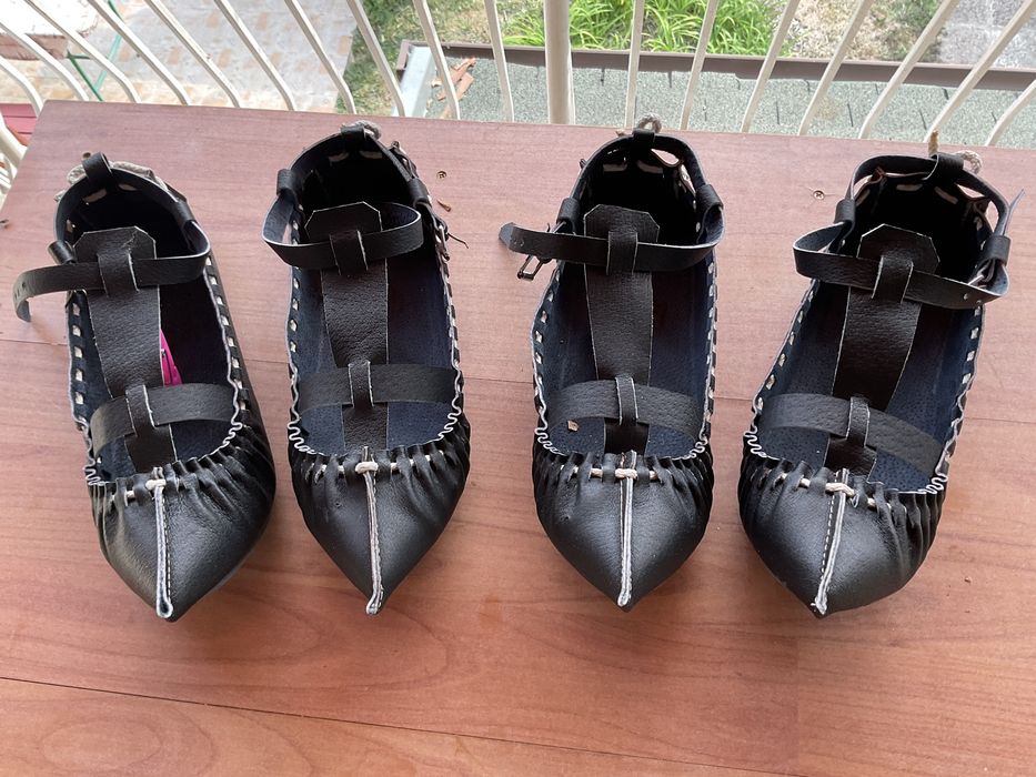 Ръчна изработка на цървули от италианска телешка кожа от 21 до 48 ном.