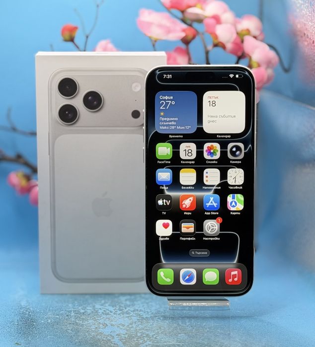 ГАРАНЦИОНЕН!!! Apple iPhone 17 Pro Max, 256GB, 5G, Silver