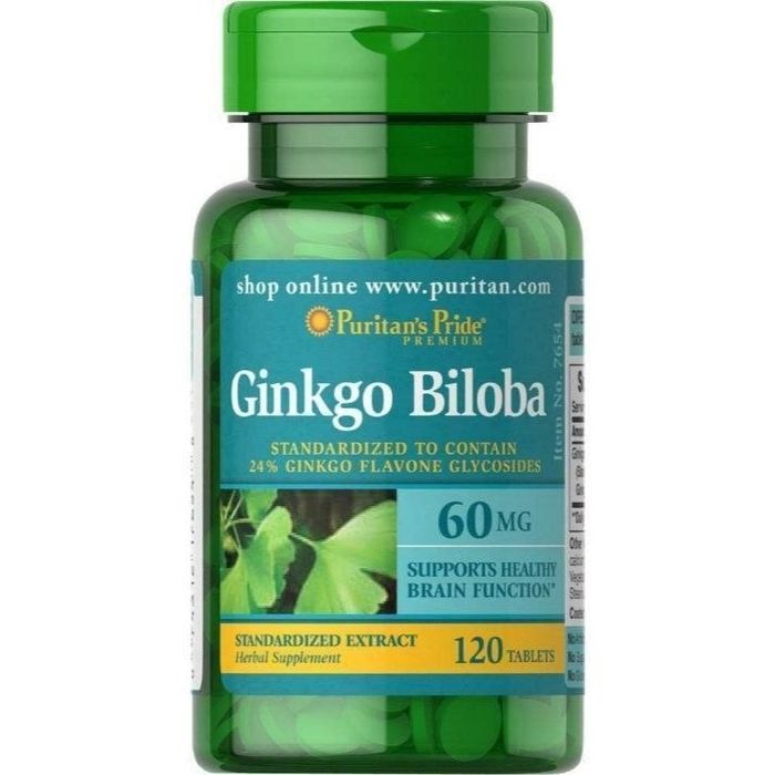 Гинкго Билоба Puritan's Pride Ginkgo Biloba Standardized Extract