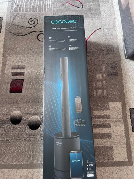 Purificator de aer Cecotec TotalPure 3in1 Connected Max – Nou, WiFi, 2000W, filtru rezervă