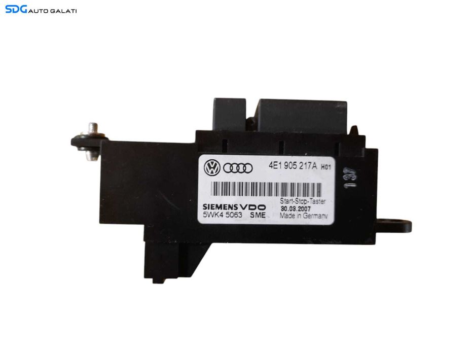 Buton Start Stop Audi A8 D3 2003 - 2010 Cod 4E1905217A [N1304]