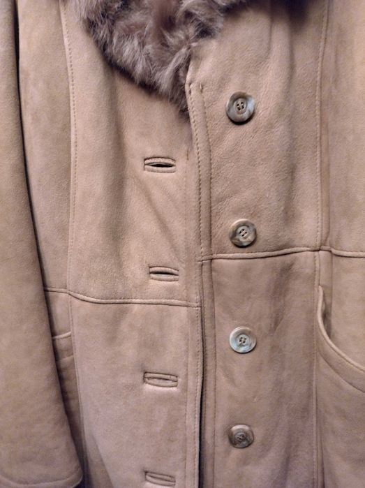 Кожен кожух от овча кожа