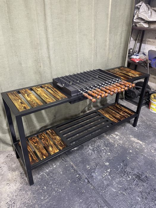 Мангал/гриль/мангал со столом