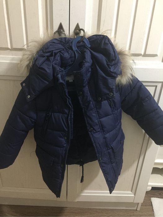 Детский пуховик теплый зима