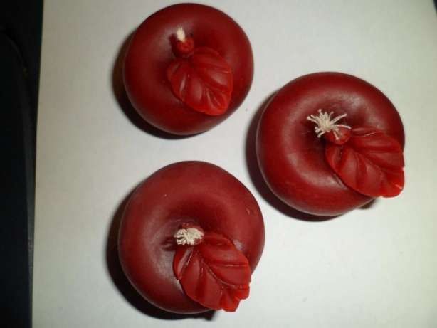 Свечи восковые Яблоки