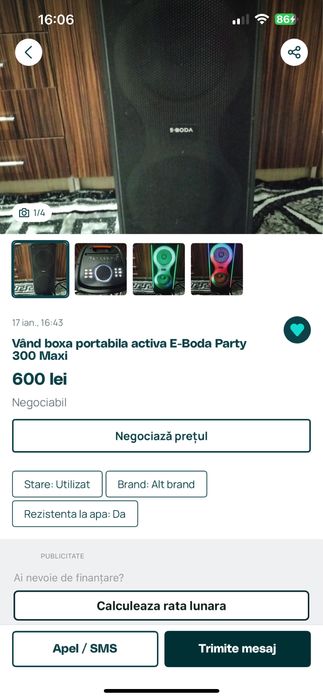 Vand boxa protabila