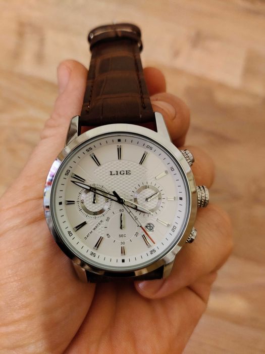 Ceas cronograf Lige model business 9866 mecanism quartz japonez