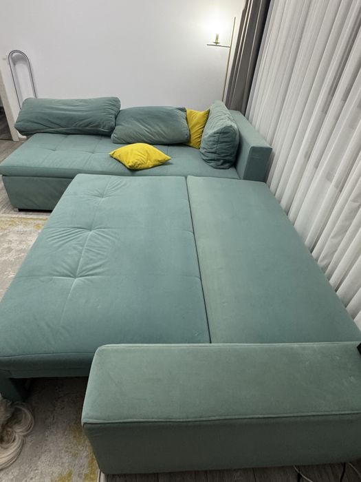 Vand canapea extensibila cu lada de depozitare si material impermeabil