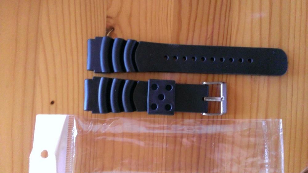 Каишки - черни дайвър -Нови 22мм.