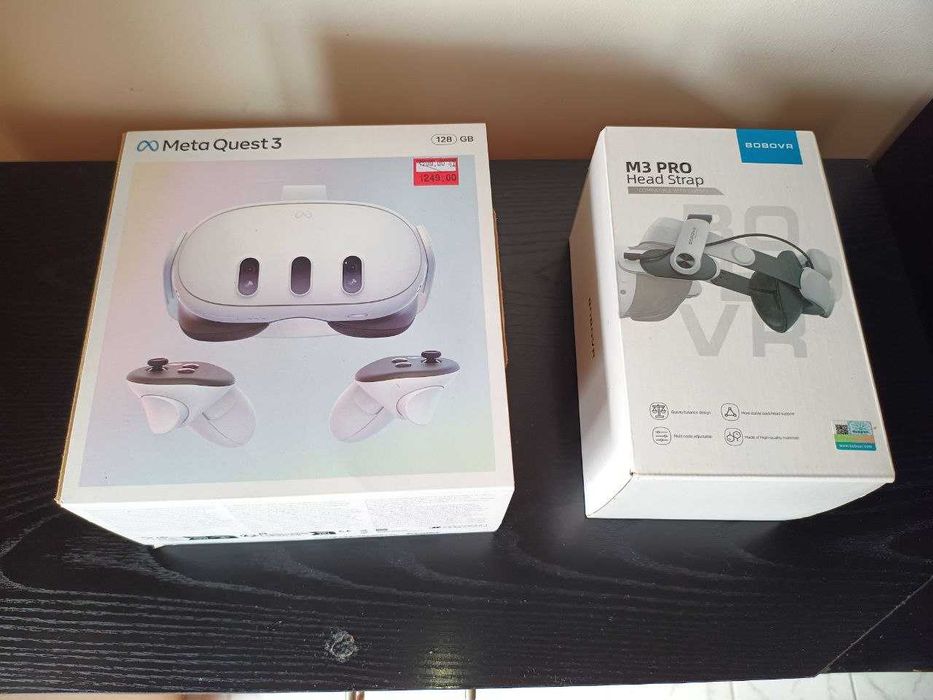 Meta Quest 3 128GB + BOBOVR M3 Pro – като ново