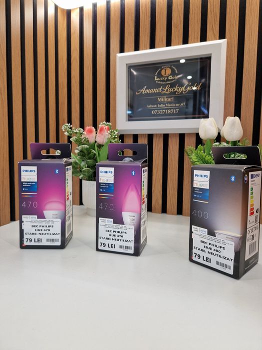 Bec Philips Hue 470 sigilat! Garantie! #31539 #31543 #31560