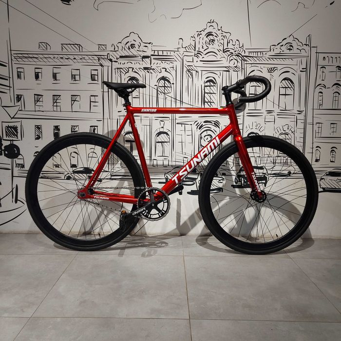 Велосипед "TSUNAMI" SNM100. FIX + Singlespeed 2в1. Фикс. Сингл. Цунами